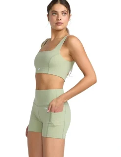 RVCA VA Essential Technical Shorts in Green Tea