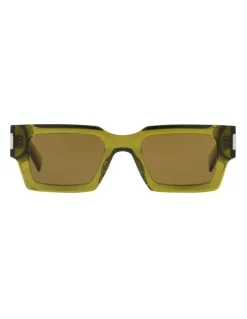 Saint Laurent Saint Laurent SL572 Acetate Sunglasses in Green