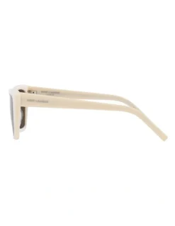Saint Laurent Saint Laurent SL 276 Mica Acetate Sunglasses in Beige