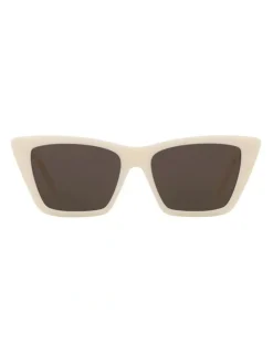 Saint Laurent Saint Laurent SL 276 Mica Acetate Sunglasses in Beige