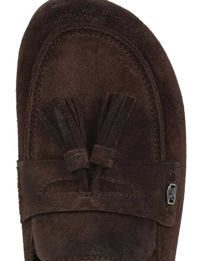 Sam Edelman Astrid Flat Shoes in Espresso Bean Suede