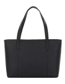 Samsonite Classic Leather City Tote in Black