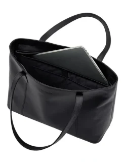 Samsonite Classic Leather City Tote in Black