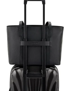 Samsonite Classic Leather City Tote in Black