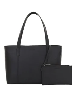 Samsonite Classic Leather City Tote in Black