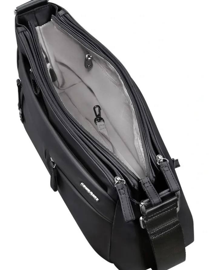 Samsonite Move 5.0 Horiz. Shoulder Bag flap In Black