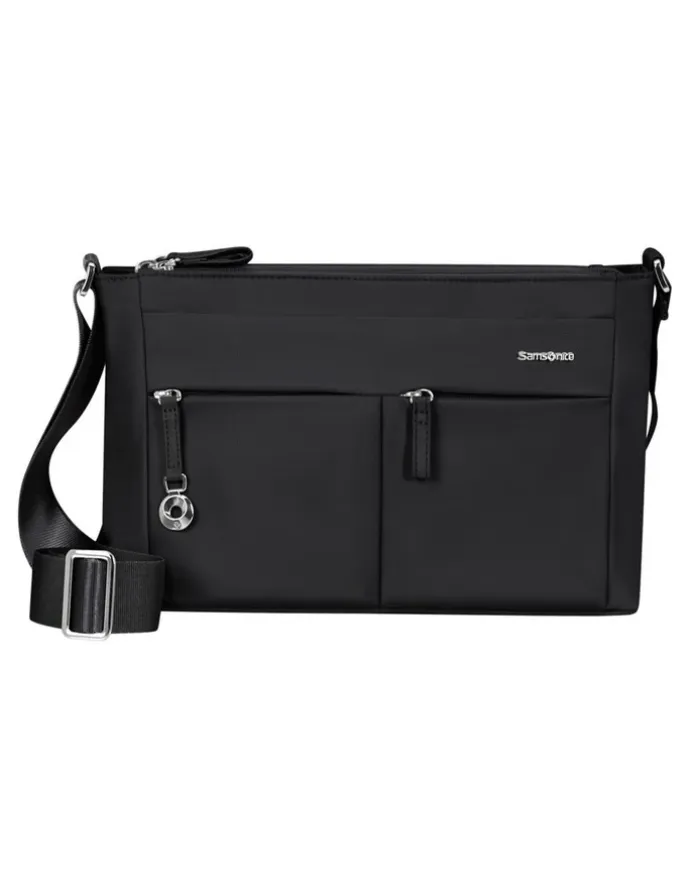 Samsonite Move 5.0 Horiz. Shoulder Bag flap In Black