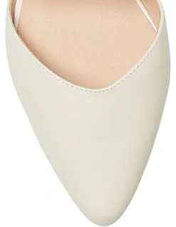 Sandler Adore Flat Leather Shoes in Bone Glove