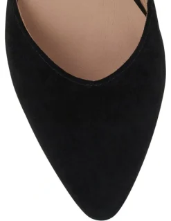 Sandler Adore Flat Shoes in Black Suede