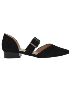 Sandler Adore Flat Shoes in Black Suede