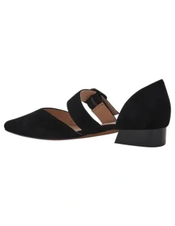 Sandler Adore Flat Shoes in Black Suede