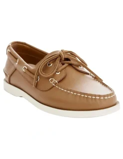 Sandler Anchor Flat Shoes in Tan Leather