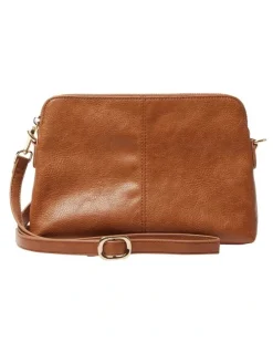 Sandler Asha Crossbody Bag in Tan Pebble