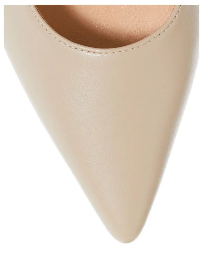 Sandler Astrid Heeled Leather Shoes in Nude