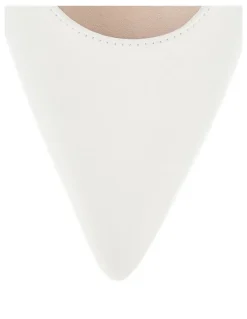 Sandler Astrid Heeled Shoes in White Leather
