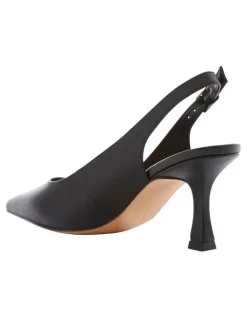 Sandler Astrid Heeled Shoes in Black Leather