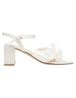 Sandler Aurora Sandals in Ivory Satin