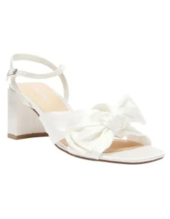 Sandler Aurora Sandals in Ivory Satin