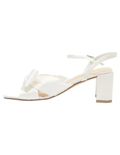 Sandler Aurora Sandals in Ivory Satin