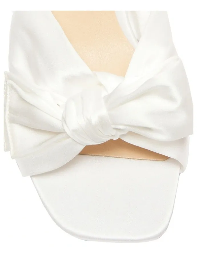 Sandler Aurora Sandals in Ivory Satin