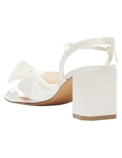 Sandler Aurora Sandals in Ivory Satin