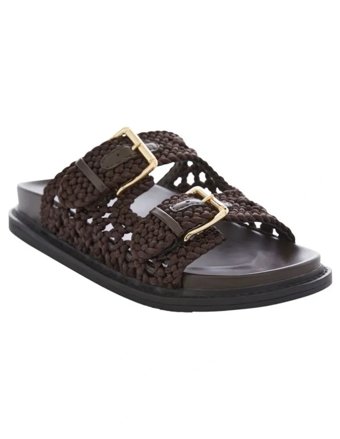 Sandler Bamboo Sandals in Chocolate Weave