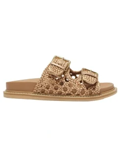 Sandler Bamboo Sandals in Camel Weave