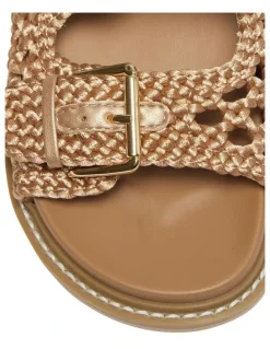Sandler Bamboo Sandals in Camel Weave