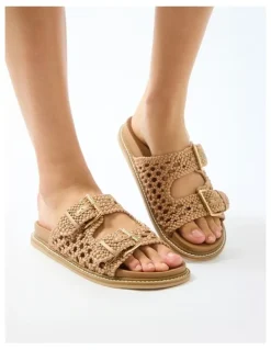 Sandler Bamboo Sandals in Camel Weave