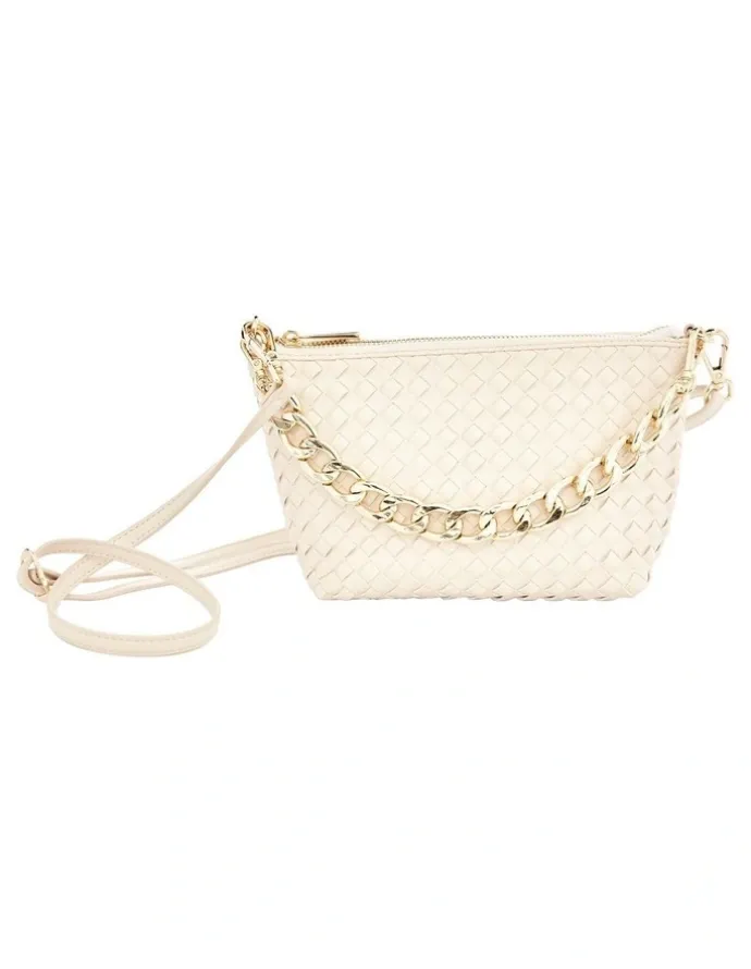 Sandler Cali Bag in Bone Weave