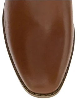 Sandler Cesar Ankle Boots in Mid Brown Leather