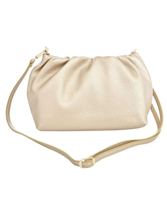 Sandler Clover Bag in Light Gold Pebble
