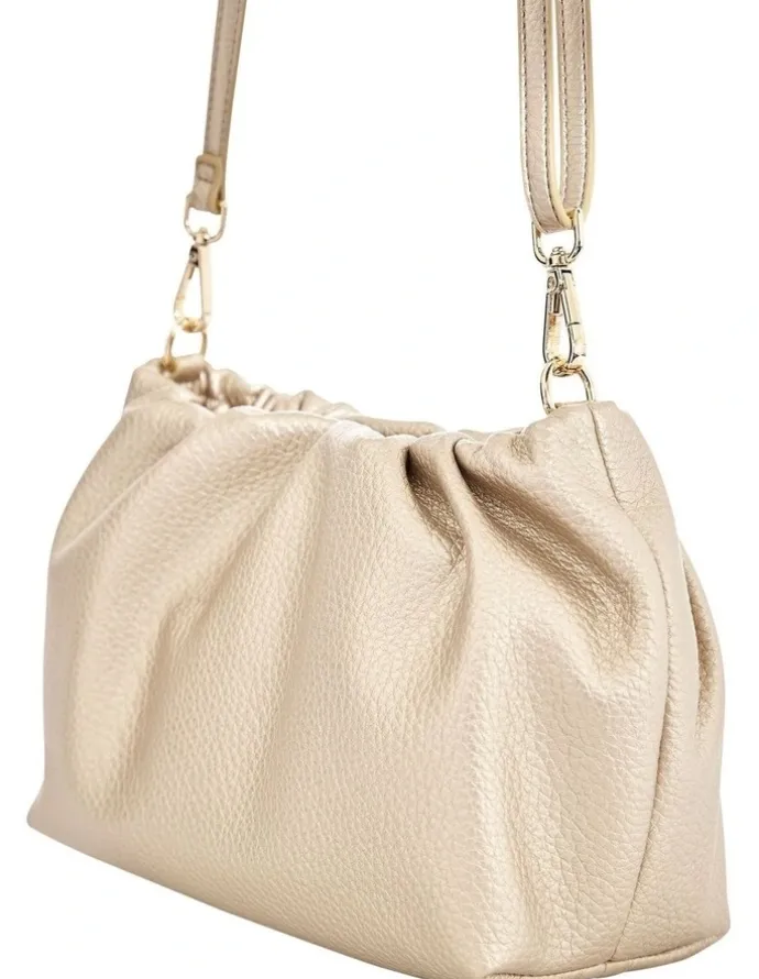 Sandler Clover Bag in Light Gold Pebble