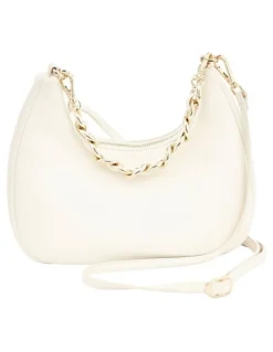 Sandler Coco Shoulder Bag in Chalk Pebble
