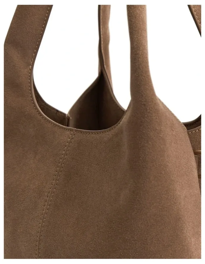 Sandler Diana Hobo Bag in Nude Micro