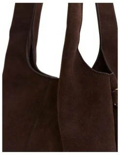 Sandler Diana Hobo Bag in Chocolate Micro