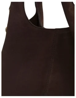 Sandler Diana Hobo Bag in Chocolate Micro
