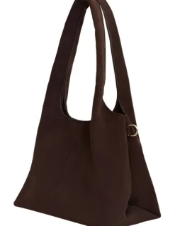 Sandler Diana Hobo Bag in Chocolate Micro