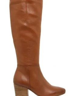 Sandler Drake Boots in Mid Brown Leather