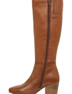 Sandler Drake Boots in Mid Brown Leather