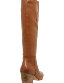 Sandler Drake Boots in Mid Brown Leather