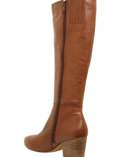Sandler Drake Boots in Mid Brown Leather