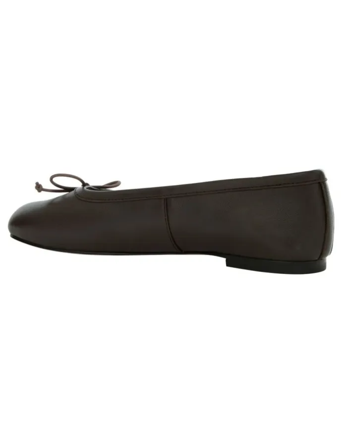 Sandler Edwina Ballet Flats in Chocolate Leather