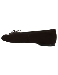 Sandler Edwina Ballet Flats in Chocolate Suede
