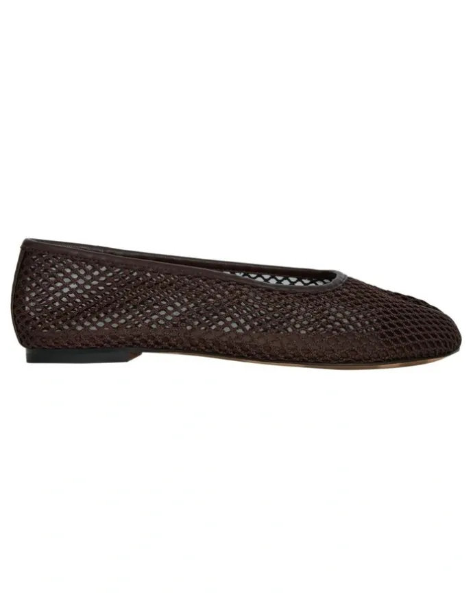 Sandler Electra Ballet Flats in Chocolate Mesh