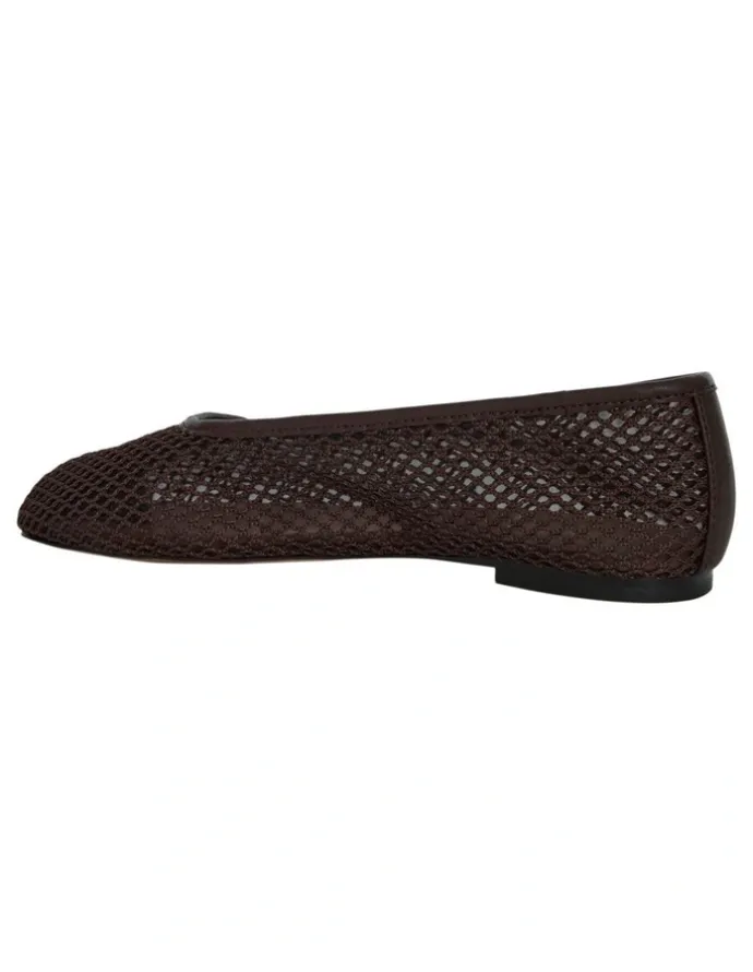 Sandler Electra Ballet Flats in Chocolate Mesh