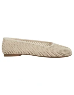 Sandler Electra Ballet Flats in Ivory Mesh
