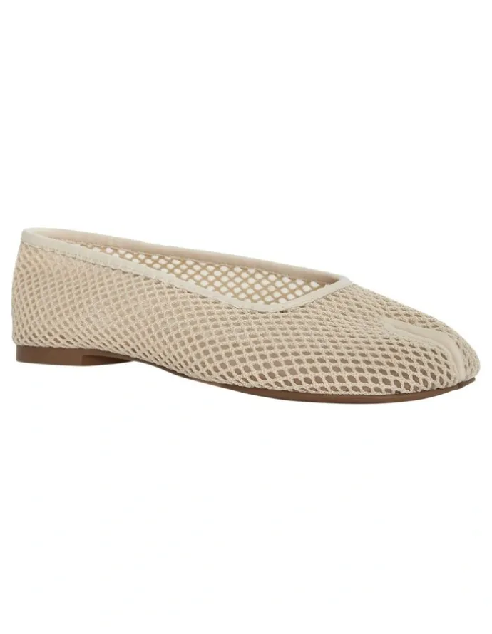 Sandler Electra Ballet Flats in Ivory Mesh