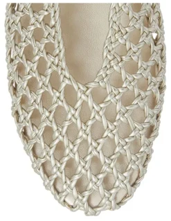 Sandler Ella Flats Ballet in Soft Gold Weave
