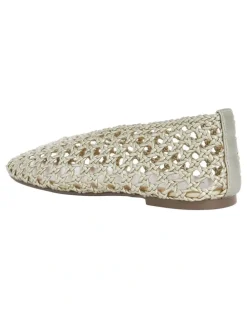 Sandler Ella Flats Ballet in Soft Gold Weave